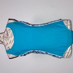 Catalina Women Swimwear Size XL Teal Stretch Pullover